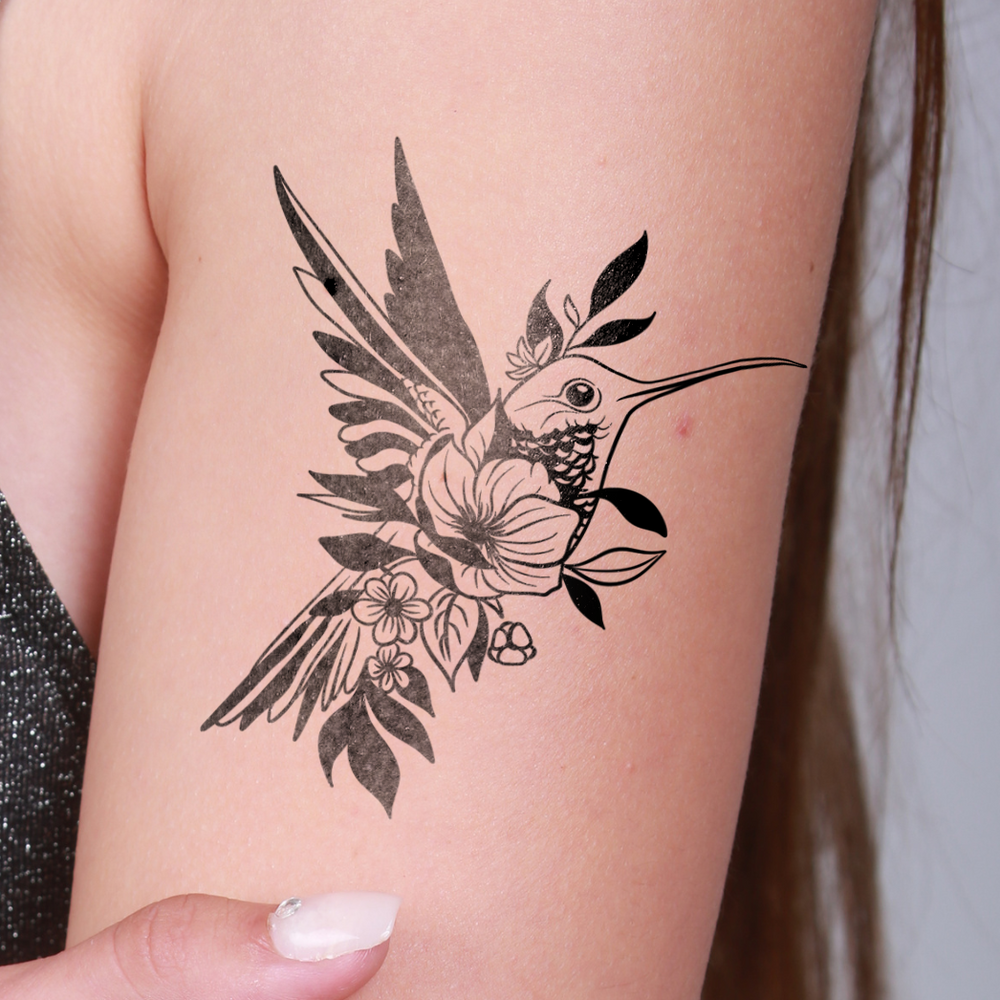 tatouage temporaire colibri discret inspiration legerete et liberte