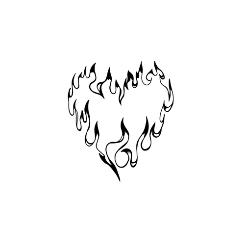 Coeur enflammé