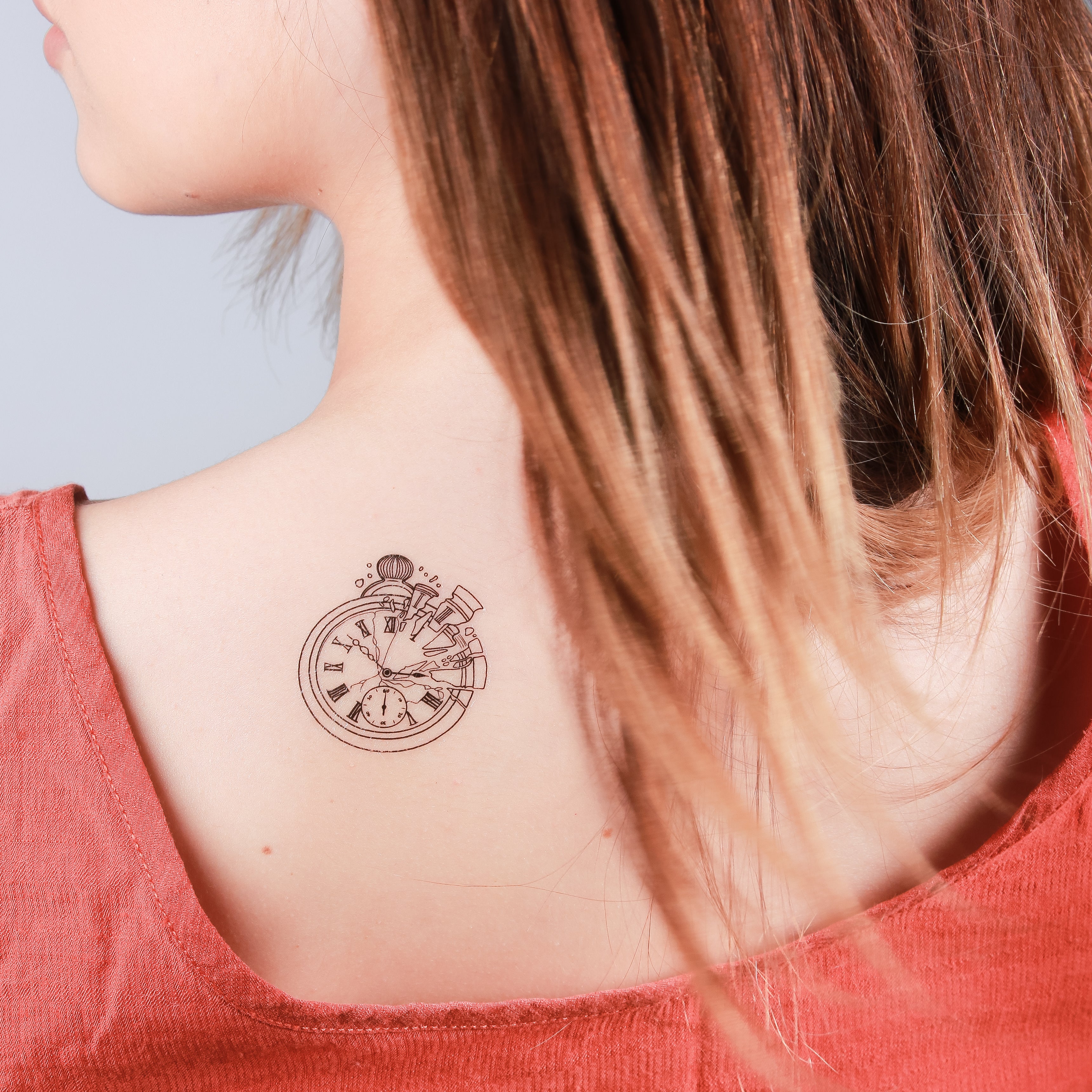 Flash Tattoos Retro pocket watch Vintage and elegance