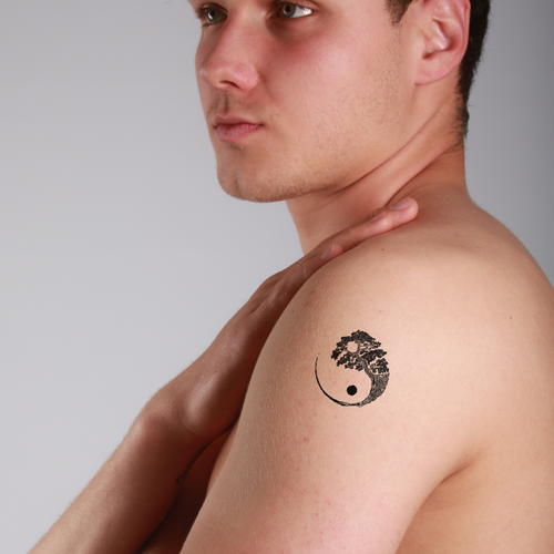 tatouage ephemere arbre de vie mandala style spirituel et harmonieux