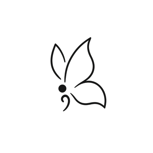 Semi-colon butterfly