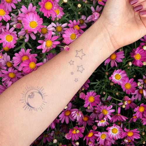 Tatouage lune soleil