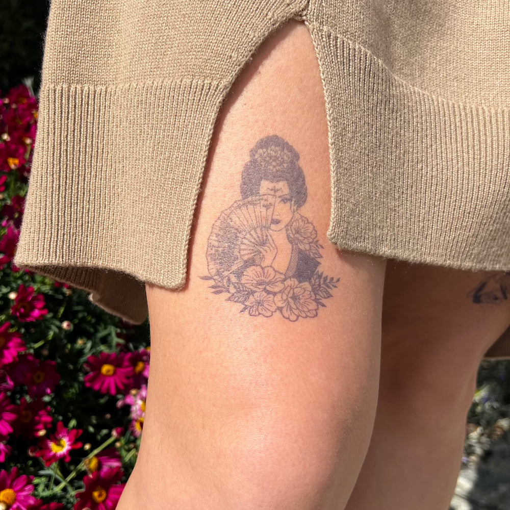 Geisha éventail