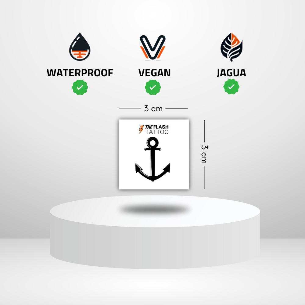 tatouage petite ancre minimaliste