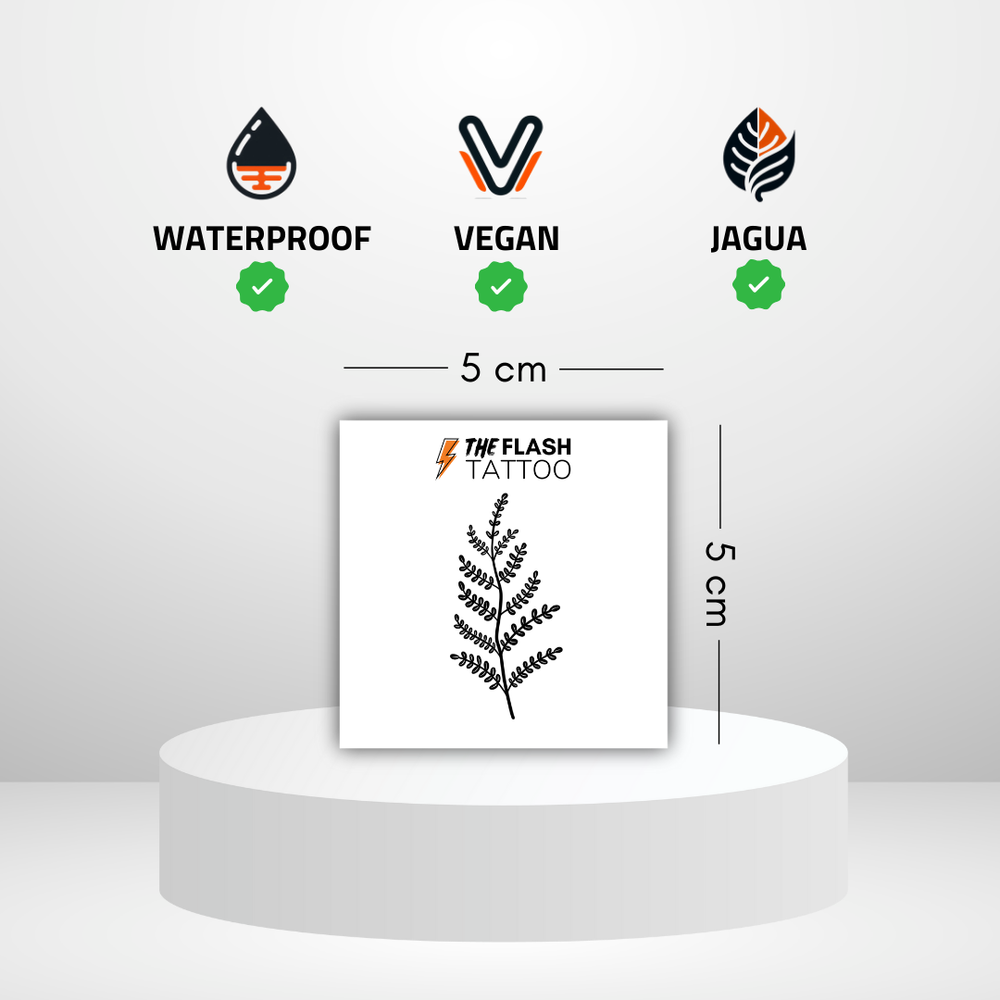 Tatouage fougere symbole vegetal