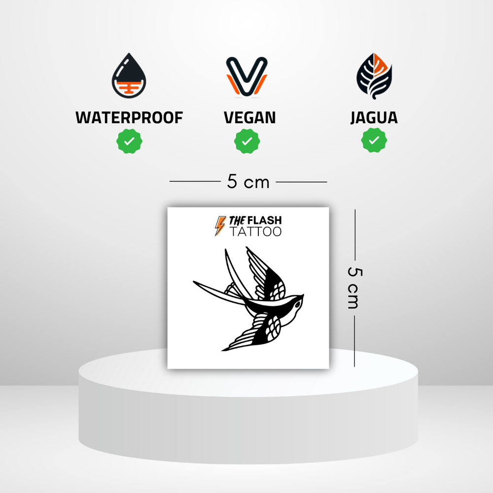 Tatouage hirondelle style old school idéal pour tattoo homme