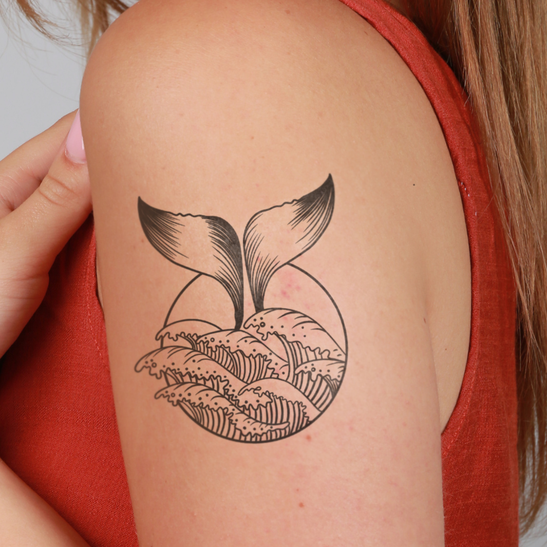 Killer Whale Temporary Tattoo - Set of 3 – Small Tattoos