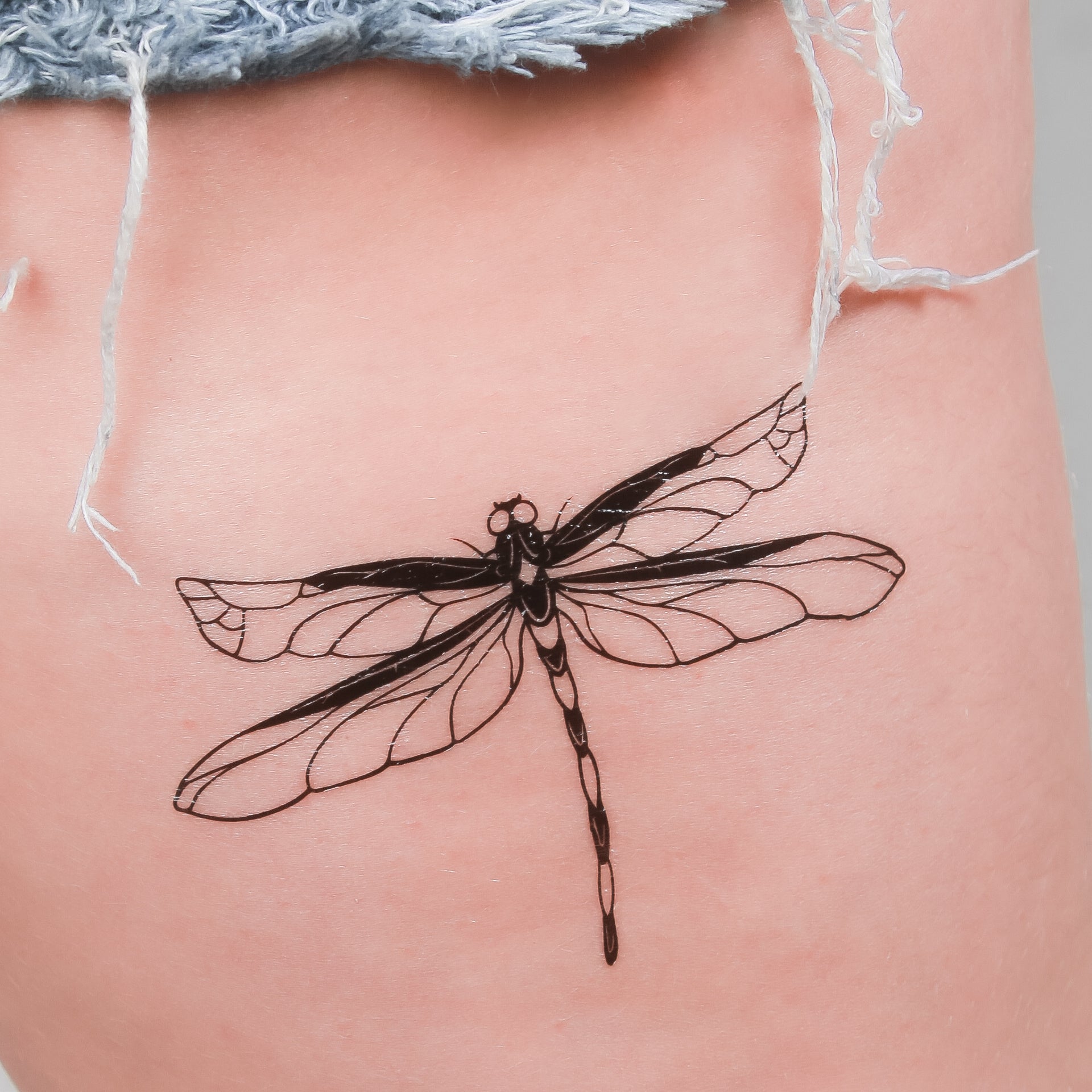 Dragonfly 🩵 Fine line #fineline #cutetattoo #finelinetattoo #tattoos... |  TikTok