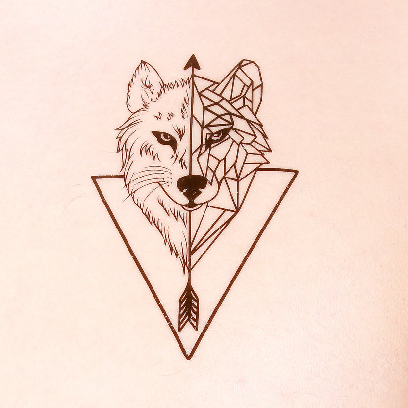 Tatouage Loup Geometriquenull