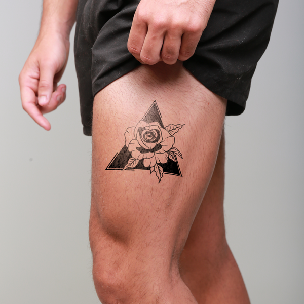 TATTOOS.ORG — Triangle Rose Tattoo Tattoo by David Klingenfuss...