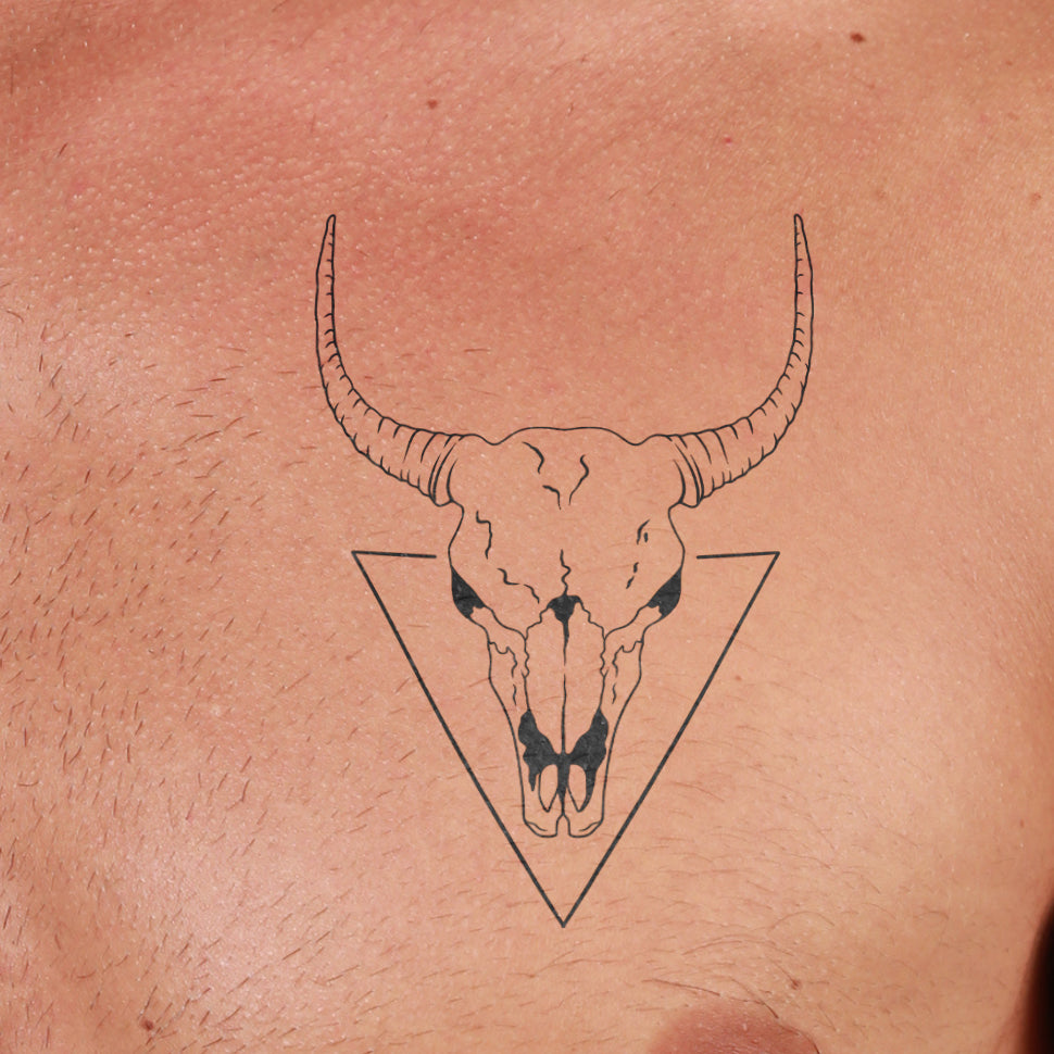 Buffalo Bull Tattoo Tshirt Design Magic Stock Vector (Royalty Free)  1302261214 | Shutterstock