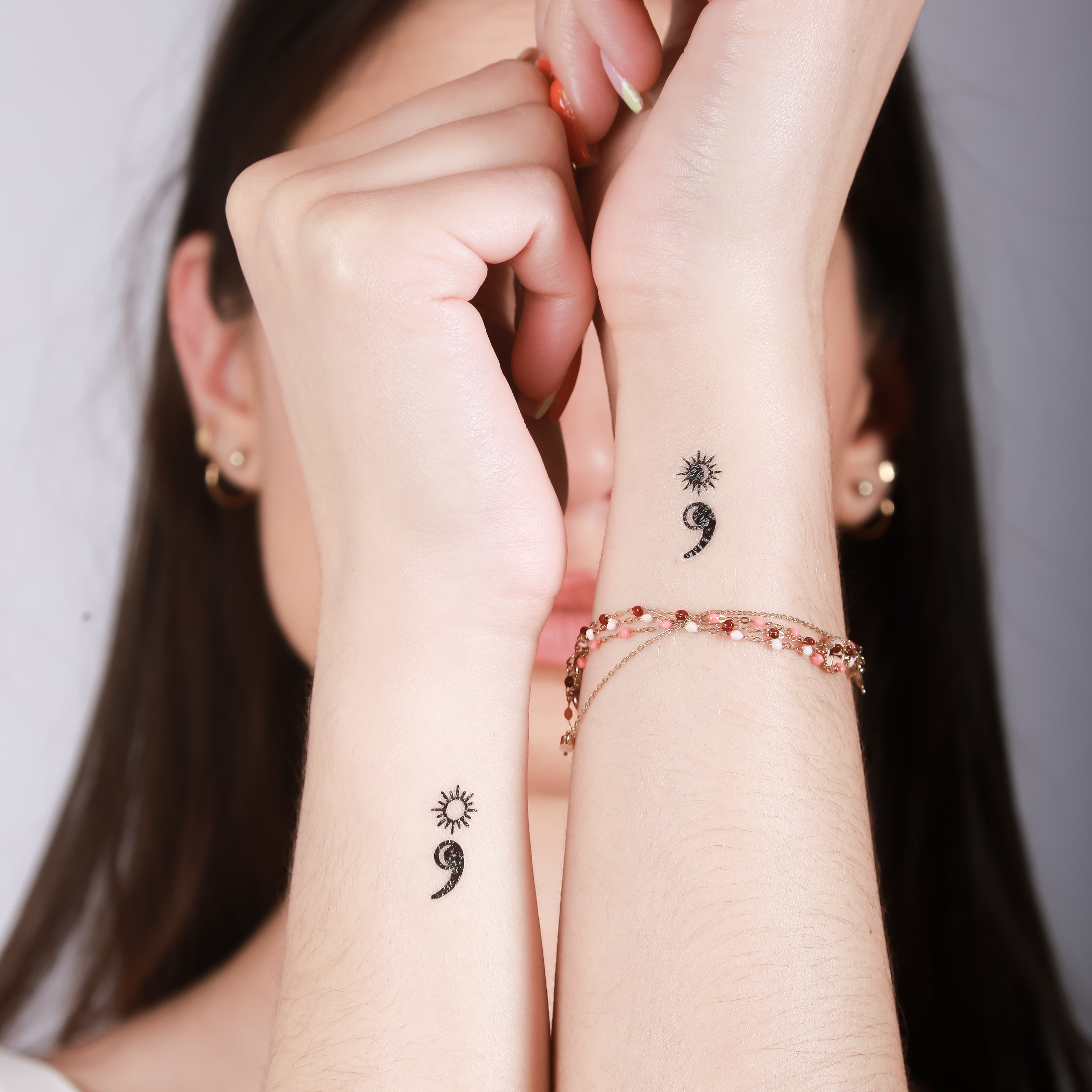 InkPark Tattoo Studio Dhaka - A semicolon tattoo is a tattoo of the  semicolon punctuation mark (😉 used as a message of affirmation and  solidarity against suicide, depression, addiction, and other mental