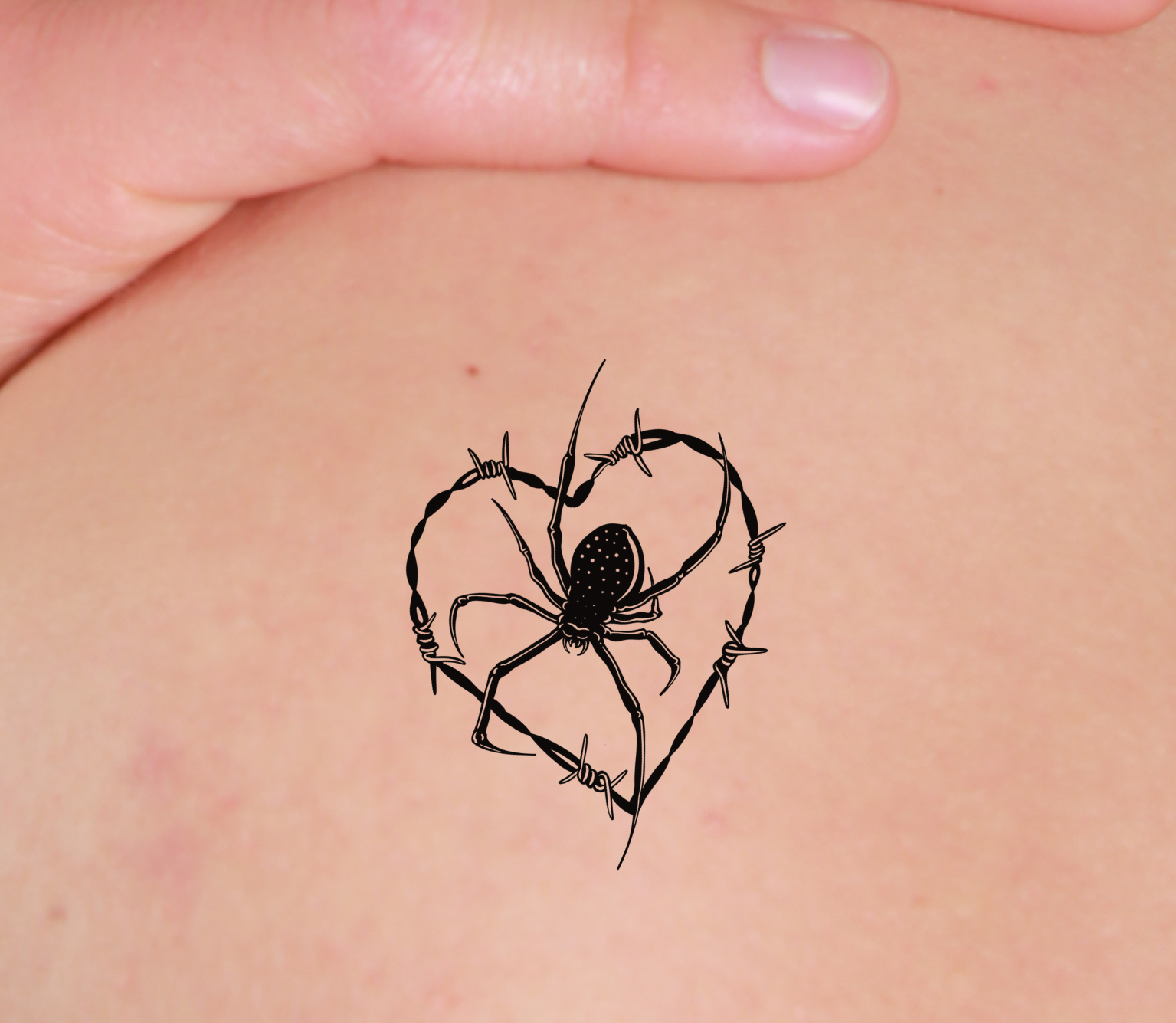 Small Spider tattoo | Spider tattoo, Back of neck tattoo, Tattoos for women