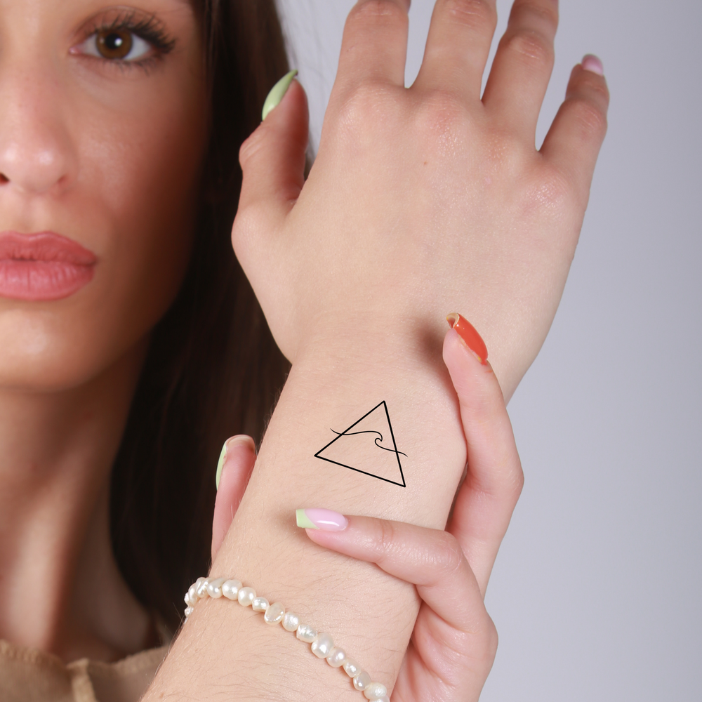 Flash Tattoos | Triangle Wave Tattoo - Symbol of Strength and Balance ...