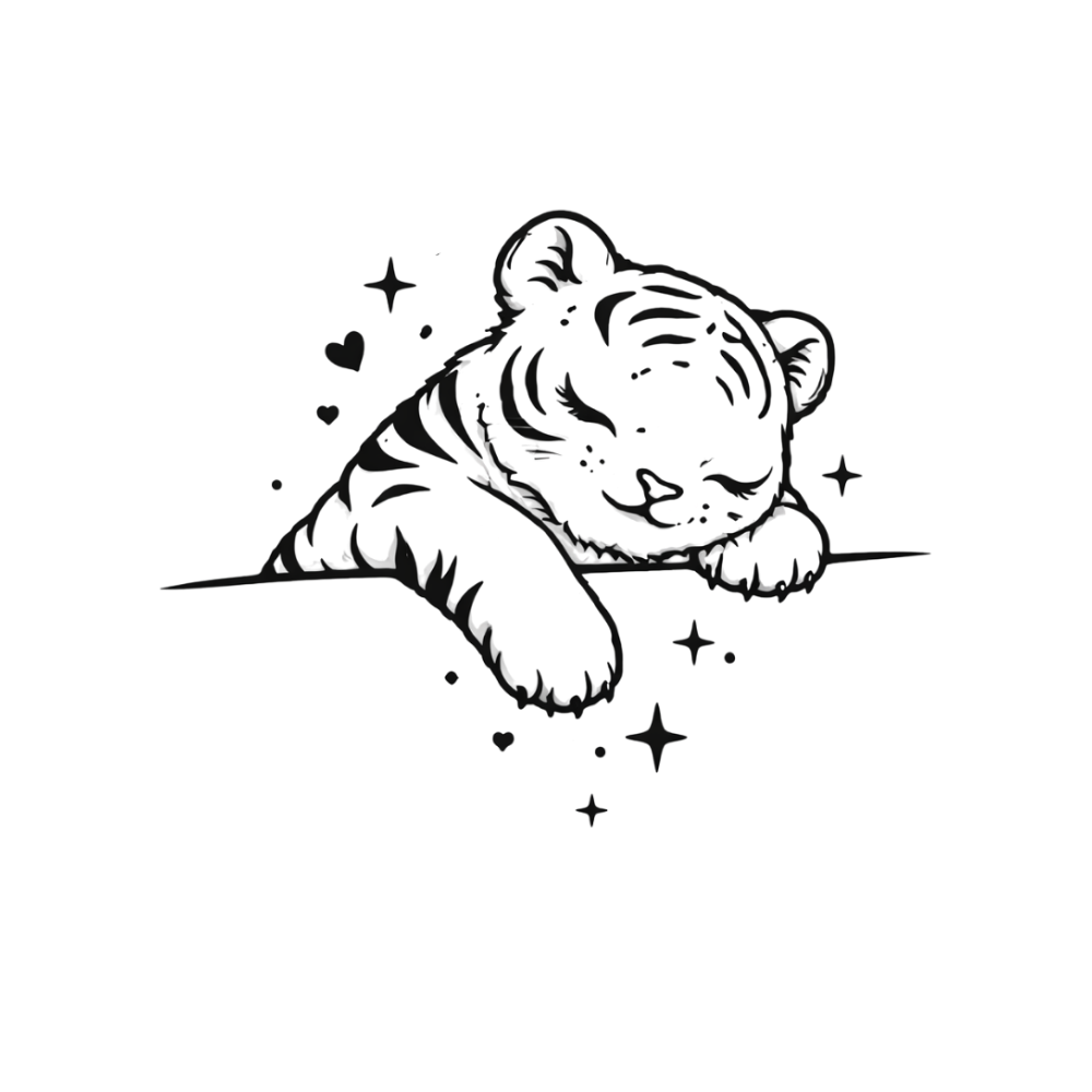 Tatouage bébé tigre