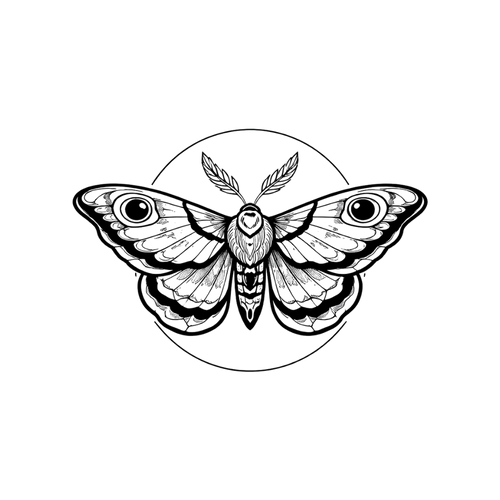 Tatouage papillon de nuit