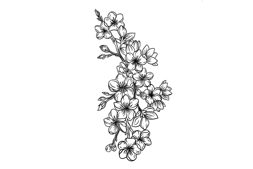 Tatouage fleur de cerisier | The Flash Tattoo