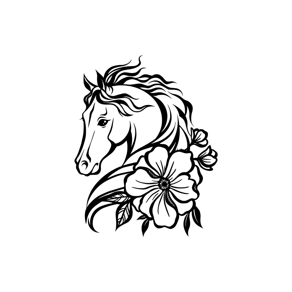 Flower horse