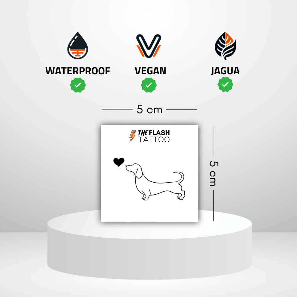 Tatouage temporaire teckel