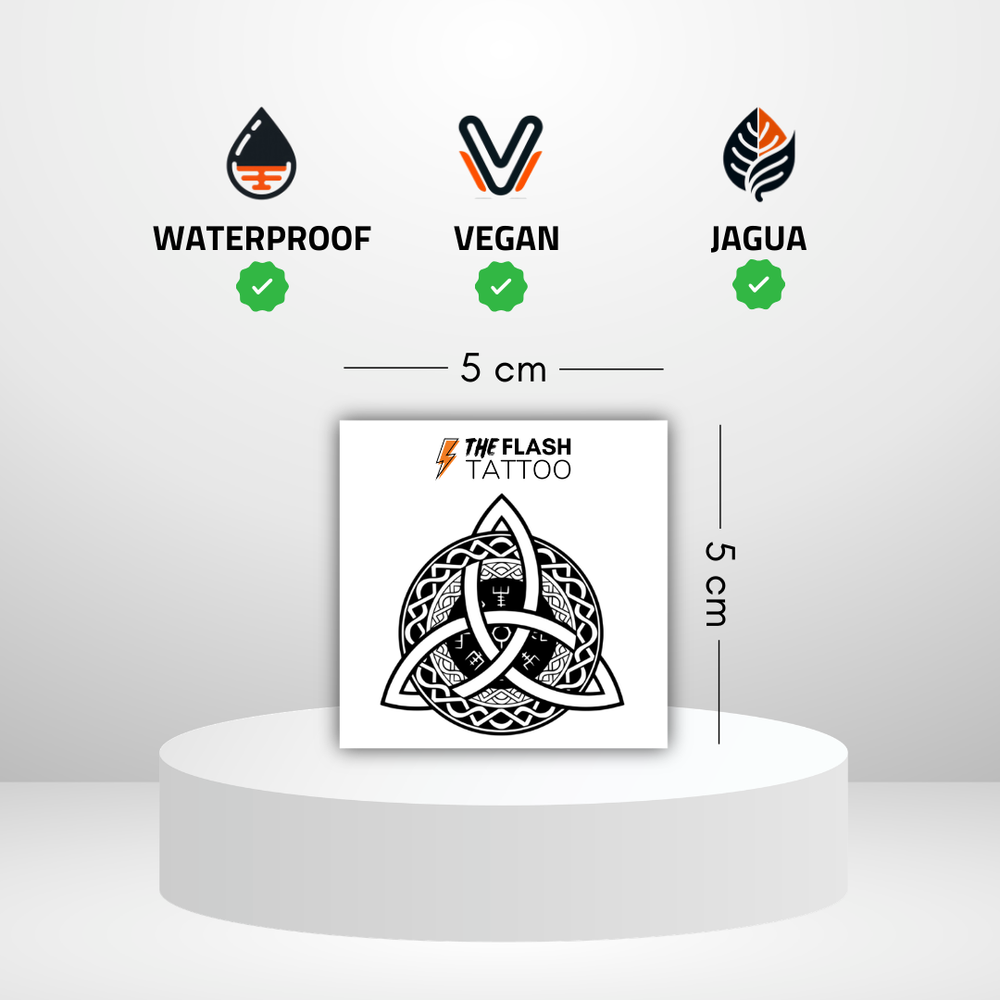Tatouage temporaire triquetra viking
