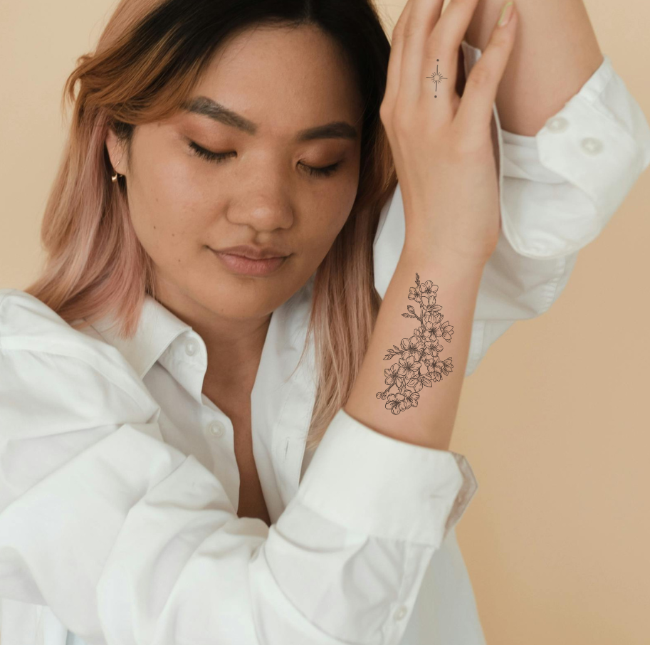 Cherry blossom tattoo