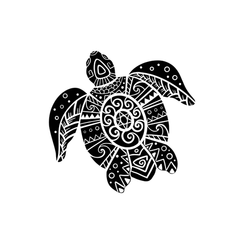 Tatouage tortue maori semi permanent longue durée