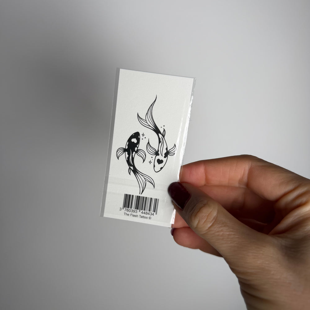 Tatouage ephemere carpe koi