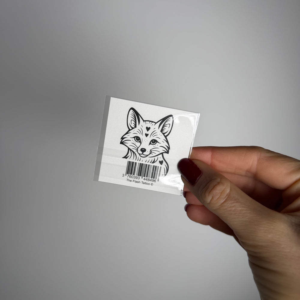 Tatouage ephemere renard